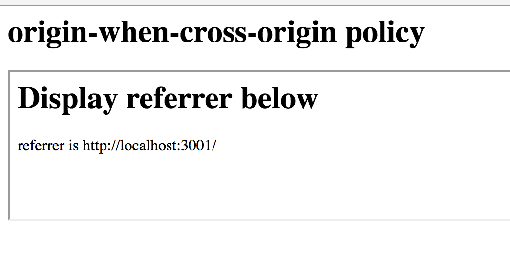 not same origin