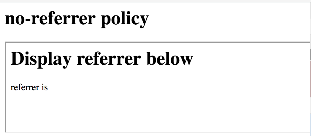 no referrer